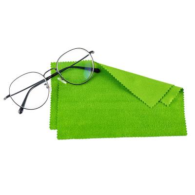 China 15x15 25x25cm Microfiber 80% Polyester 20% Polyamide Anti Fog Eyeglasses Cloth for sale