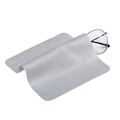 China 160-230gsm Microfibra Gafas Tejido Limpiador de gafas 16x16 pulgadas Fácil de usar y limpiar en venta