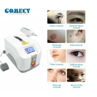 China 1000W Portable Nd YAG Laser Tattoo Removal Machine With Touchable Screen for sale