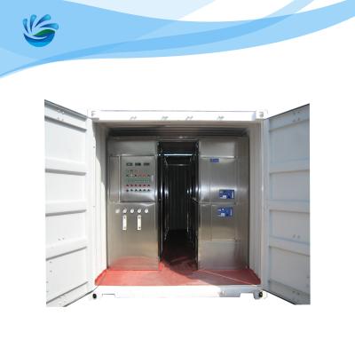China Containerized Reverse Osmosis Desalination Water Treatment Plant for sale