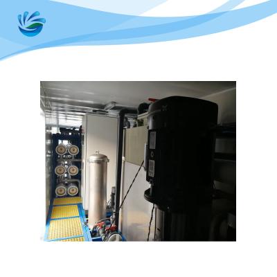 China Mobile Drinking Water RO Water Treatment Plant In Container for sale