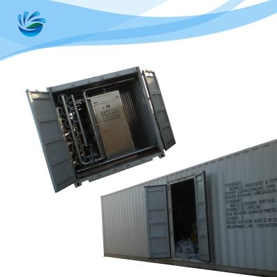 China RO Containerized Water Treatment Plant 10000LPH 10 Membranes for sale