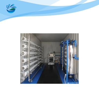 China 2000LPH Containerized Water Treatment System Seawater Desalination Plant for sale