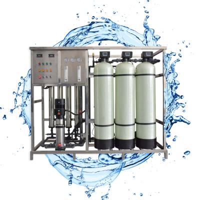 China 1000LPH FRP Mineral Water RO Water Treatment System Filter Plant for sale