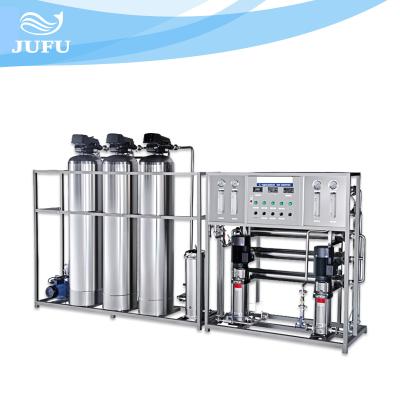 China Double Stage RO Water Treatment System Pure Water Purifying Machine 1000L/H for sale