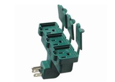China Three Core Three Hole Clamshell Changeover 3 Prong Power Plug for sale