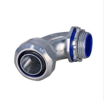 China 90 Degree Flexible Liquid Tight Connector EMT Conduit Fitting for sale