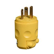 China Yellow General U38/3P U35/2S Male Electric Plug Socket for sale