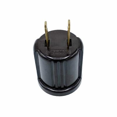 China Aluminum Case / Copper 4A 250V Socket Plug 2 Pin Plug Adapter for sale