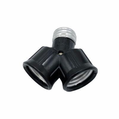 China OEM 4A Aluminum Shell Double Head Black Lamp Holder for sale