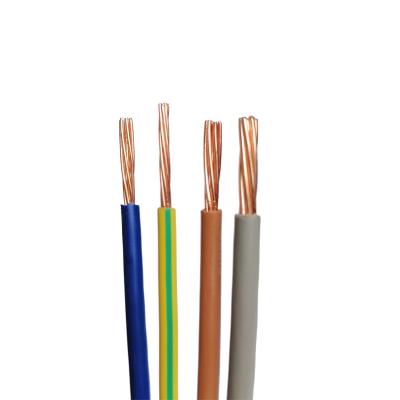 China 1.5mm 4mm 6mm 10mm Single Core Copper PVC House Electrical Wire for sale