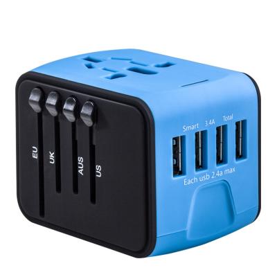 China USB AC/DC Adapter 4 USB Power Adapter Electric Plug Adapter for sale