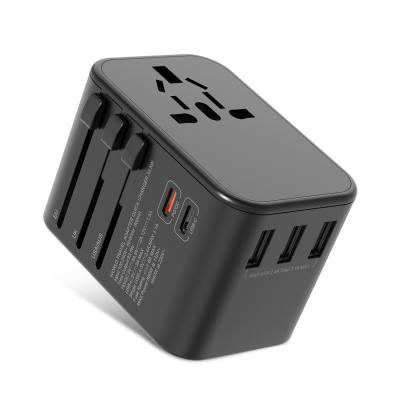 China Dual C33.5W PD Universal Travel Adapter Electric Plug Socket for sale