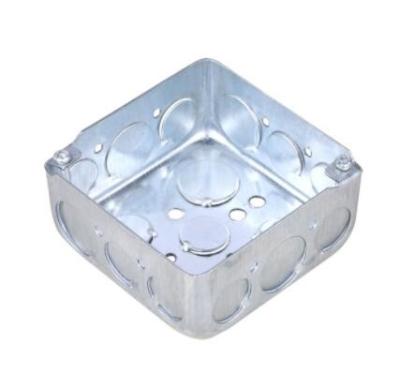 China Waterproof Square 0.8mm 1.6mm Galvanized Steel Junction Box for sale