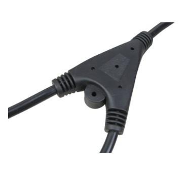 China Power cord cables with Y shape connector for sale