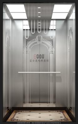 China Mirror Etching 630kg Villa House Lift Weightness Alarming for sale