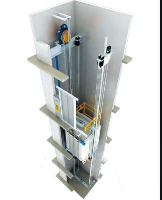 China 7 elevador da tração das pessoas 400KG MRL dos elevadores 4 do MRL da tela da polegada à venda