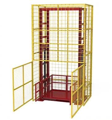 China Guide Rail Type Commercial Freight Elevator 6 Tons 4m Outdoor Cargo Lift for sale
