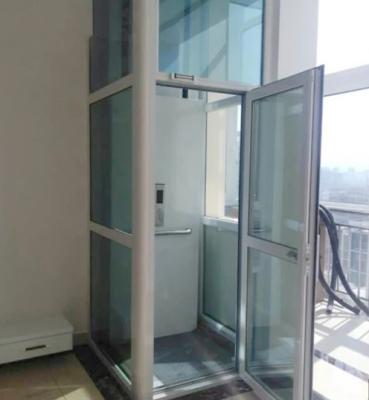 China 400KG Glass Hydraulic Elevator 6m 0.4m/s Outdoor Elevator For Wheelchair for sale