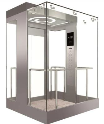 中国 36の床の牽引を差し引いたパノラマ式のガラス エレベーターMRL機械部屋 販売のため