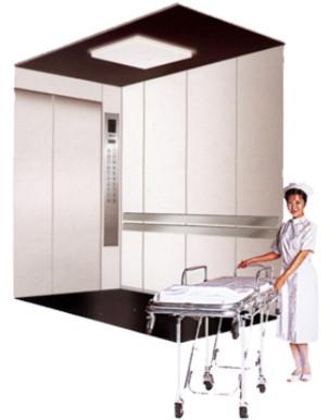 China Sala da máquina do elevador 2.0m/s da cama de hospital das pessoas de FUJI 6 menos a tração à venda