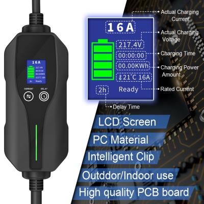 Quality Portable EVSE Home EV Charging Station 3.6kW Level 2 EV Charger 120V - 240V 16A for sale