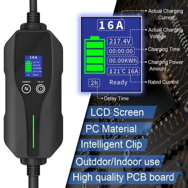 Quality Portable EVSE Home EV Charging Station 3.6kW Level 2 EV Charger 120V - 240V 16A for sale