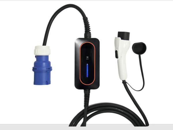 Quality SAE J1772 Type 1 EV Charger Blue CEE Plug 7Kw 32A Portable EV Charger for sale