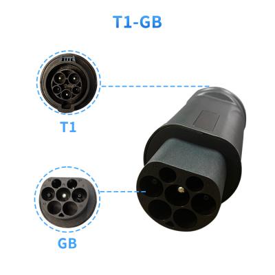 China Type 1 To GBT Adapter for Chinese Car charging on j1772 Type 1 EV station gB/T car Electric Vehicle Charger Converter for sale