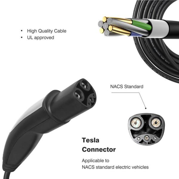 Quality NACS Tesla EV Connector Tesla Charging Cable Plug 16A 32A 40A 50A 60A 80A for sale