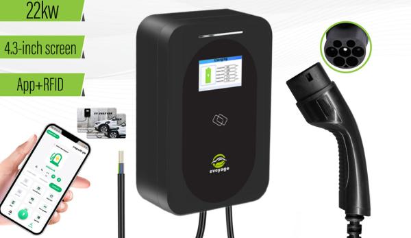 Quality Smart Home EV Charging Station With App/DLB/RFID/WIFI/Bluetooth 7kW 11kW 22kW for sale