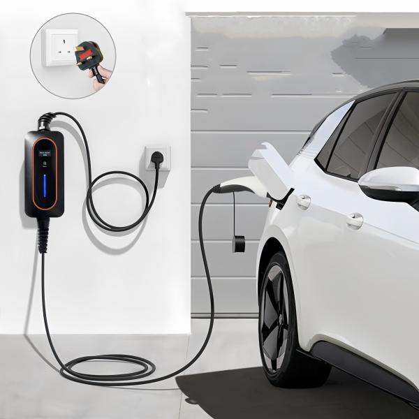 Quality 3.6KW 16A Type 2 EV Charger Portable Single Phase Electric Car Charger With LCD for sale