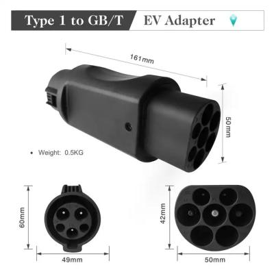 China China Standard 32A Type1 To GBT EV Charger Converter Adapter For EVSE Charging for sale