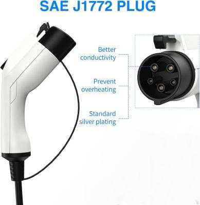 China SAE J1772 EV Connector 16A 32A 40A 50A Type 1 EV Plug For US Standard Electric Vehicle Charging Station EV Cable Plug for sale
