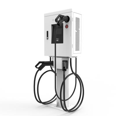 China DC / AC Output Fast EV Charging Station 30KW 40KW Electric Car Charger Wall Mount for sale