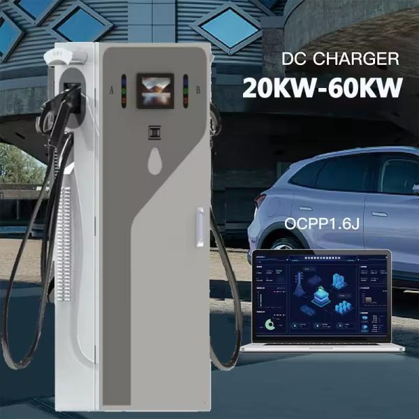 Quality 20kw 30kw 40kw 60kw 380V OCPP1.6J Station Dc Fast Electric Car Charger GBT CCS1 for sale