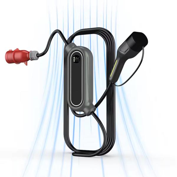 Quality 22kw 32A 3 Phase Portable EV Charger Type 2 380V Electric Car Charging Station for sale