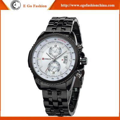 China Rose Gold Case Back Watch CURREN Watches for Man Business Men Watch Quartz Analog Watch for sale