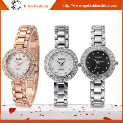 China YQ07 Rose Gold Silver Watch Stainless Steel Band Watches Girls Female Bracelet Watch Dress for sale