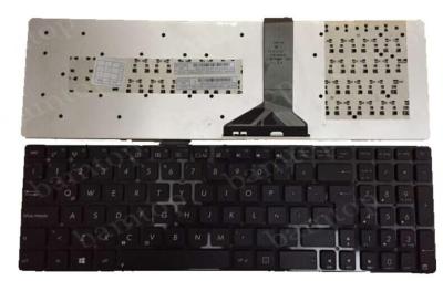 China ASUS K55 Numeric Black Notebook Keyboard Layout Environmental Friendly for sale