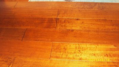 China Maple Engineered Flooring Flooring handscraped and Distressed Surface for sale