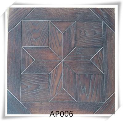 China Oak parquet flooring , UV lacquer,Brushed, smoked, 15/4*600*600mm for sale
