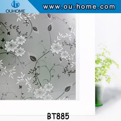 China BT885 Colored window tint security film stained glass vinyl window film for sale