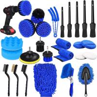 Quality 26pcs Car Detailing Brush Set Auto Car Cleaning Tools Kit For Interior for sale