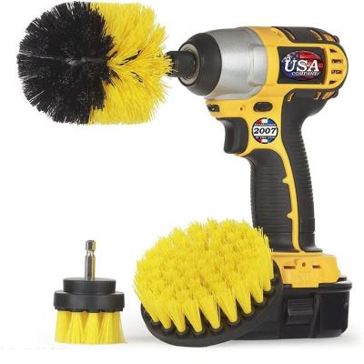 China 3pcs Power Scrubber Brush Sets Electric Drill Cleaning Brush Tool For Cordless Drill Attachment Kit Power Scrub Brush for sale