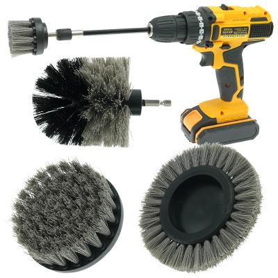 China Electric Power Grout Drill Scrub Brush Set With Extend Attachment 0.5kg for sale