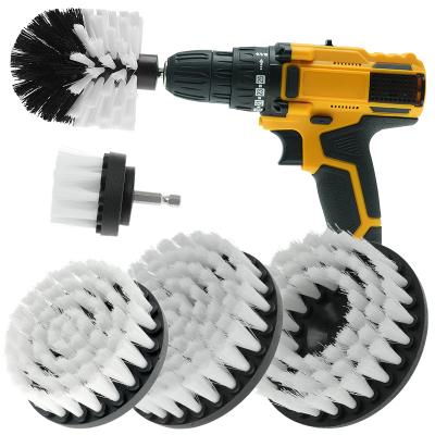 China Power Scrubber Brush Kit With New Design Hollow Brush For Bathroom Car Cleaning for sale
