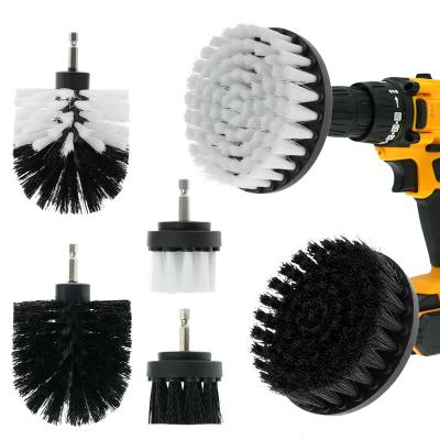 China Sepcial Drill Brush Attachment Scrub Brush Drill Brush Set For Cleaning for sale