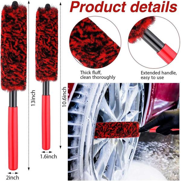 Quality Coral Fleece Car Detailing Brush Auto Upholstery Brush For Dashboard Ac Cleaning for sale