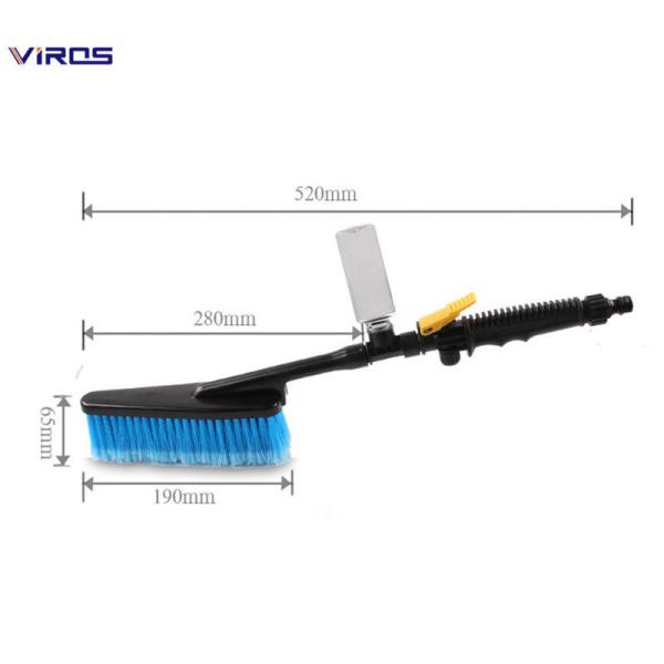 Quality Multifunctional Soft Bristle Car Detailing Brush With Foam Bottle for sale